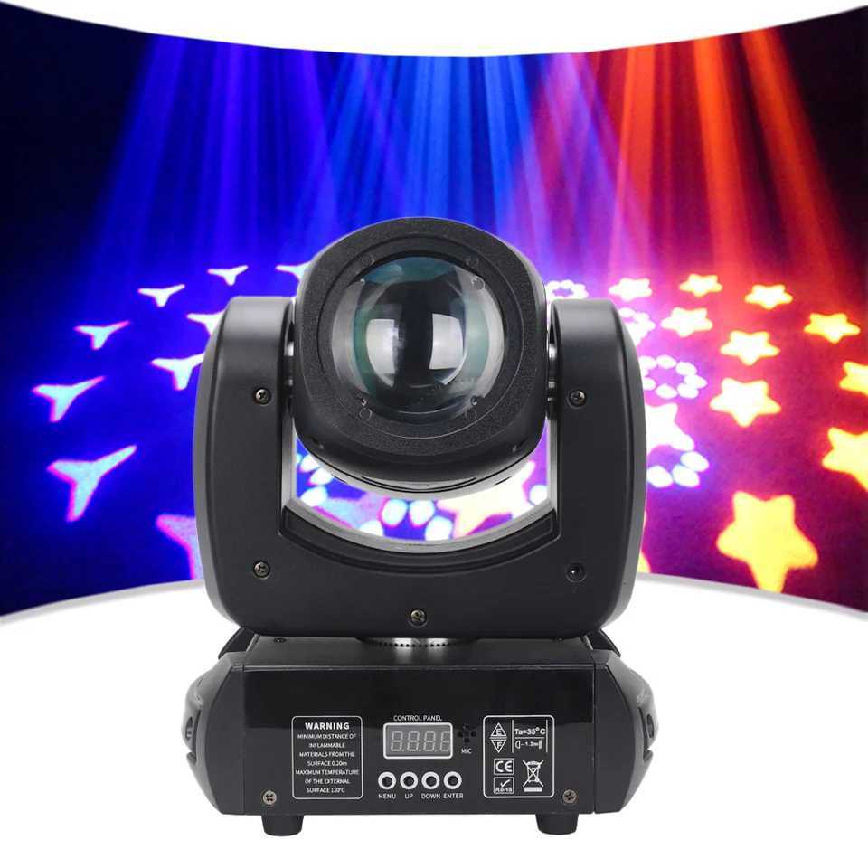 DJ Equipment 100W Gobo Spot Beam LED Moving Head Party Disco Stage Lights Sound DMX Control 18 Prisms For Club Stage XJ250527