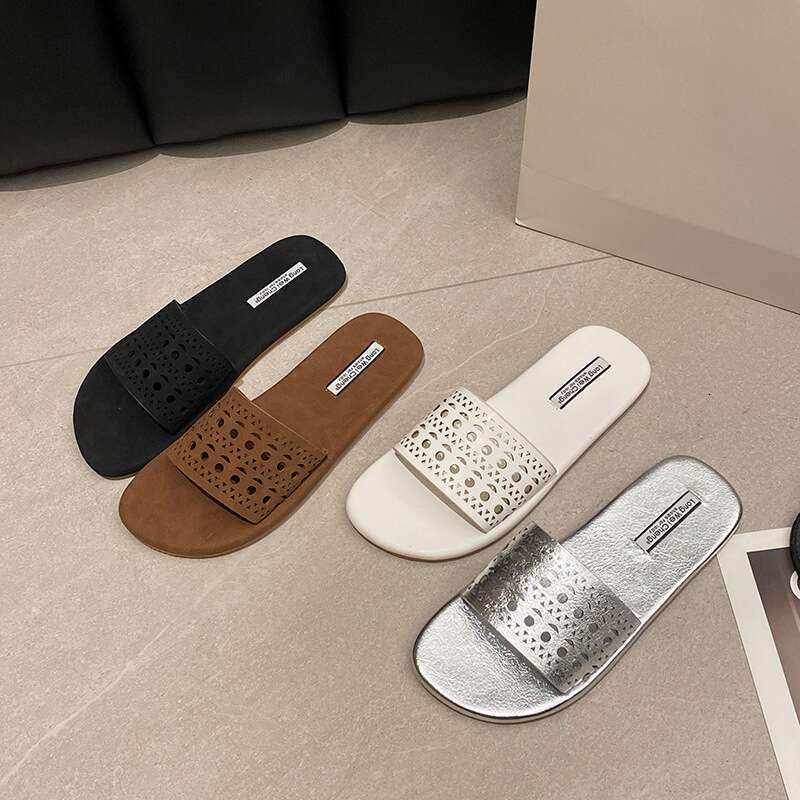 2025 Spring Summer Women's Hollow Casual Slippers Platform Open Toe Sandals Comfortable Fashion Versatile New Shoes