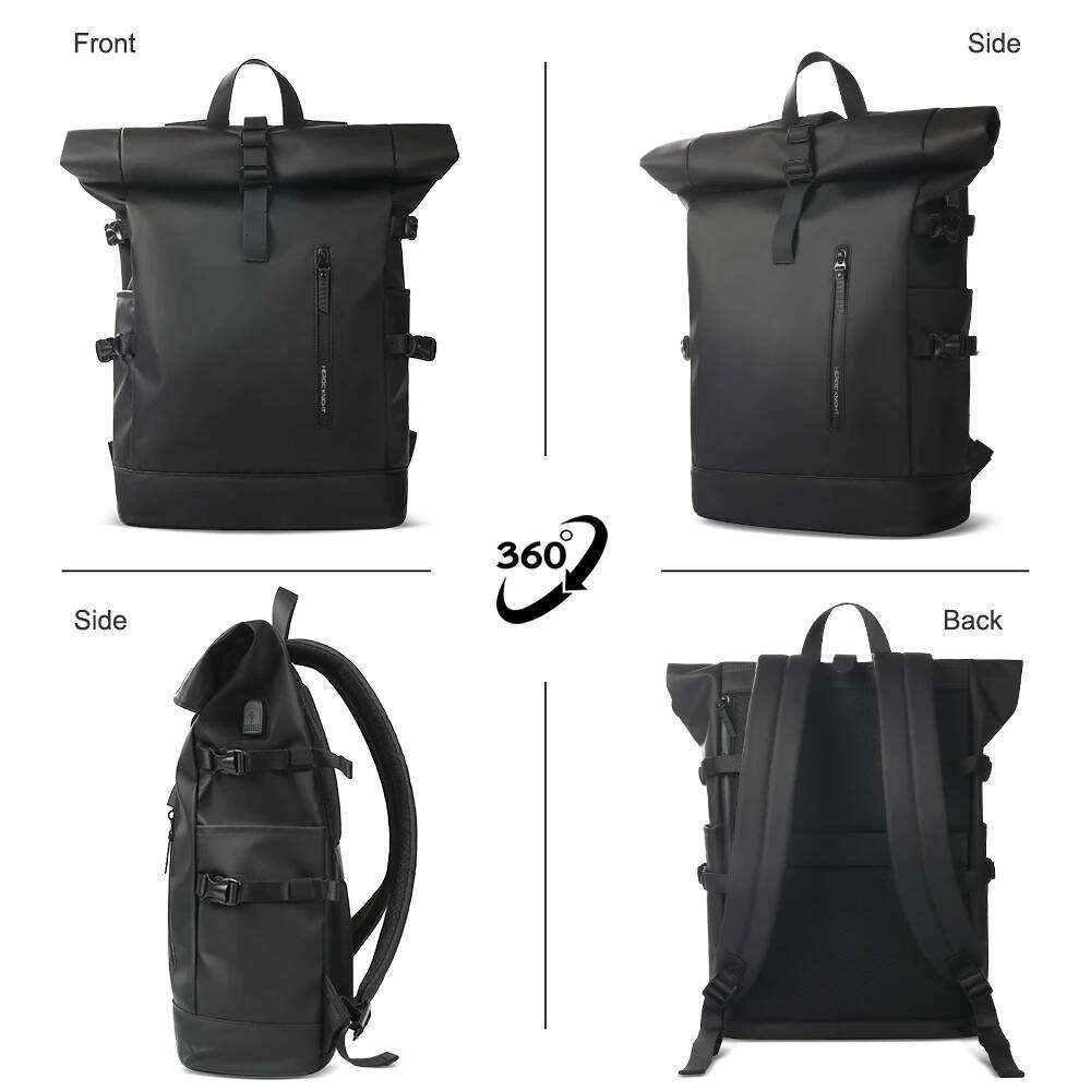 HK Expandable Travel Backpack Men Large Capacity Waterproof Laptop Hiking Rucksack Cycling Daypack Bag with USB Port