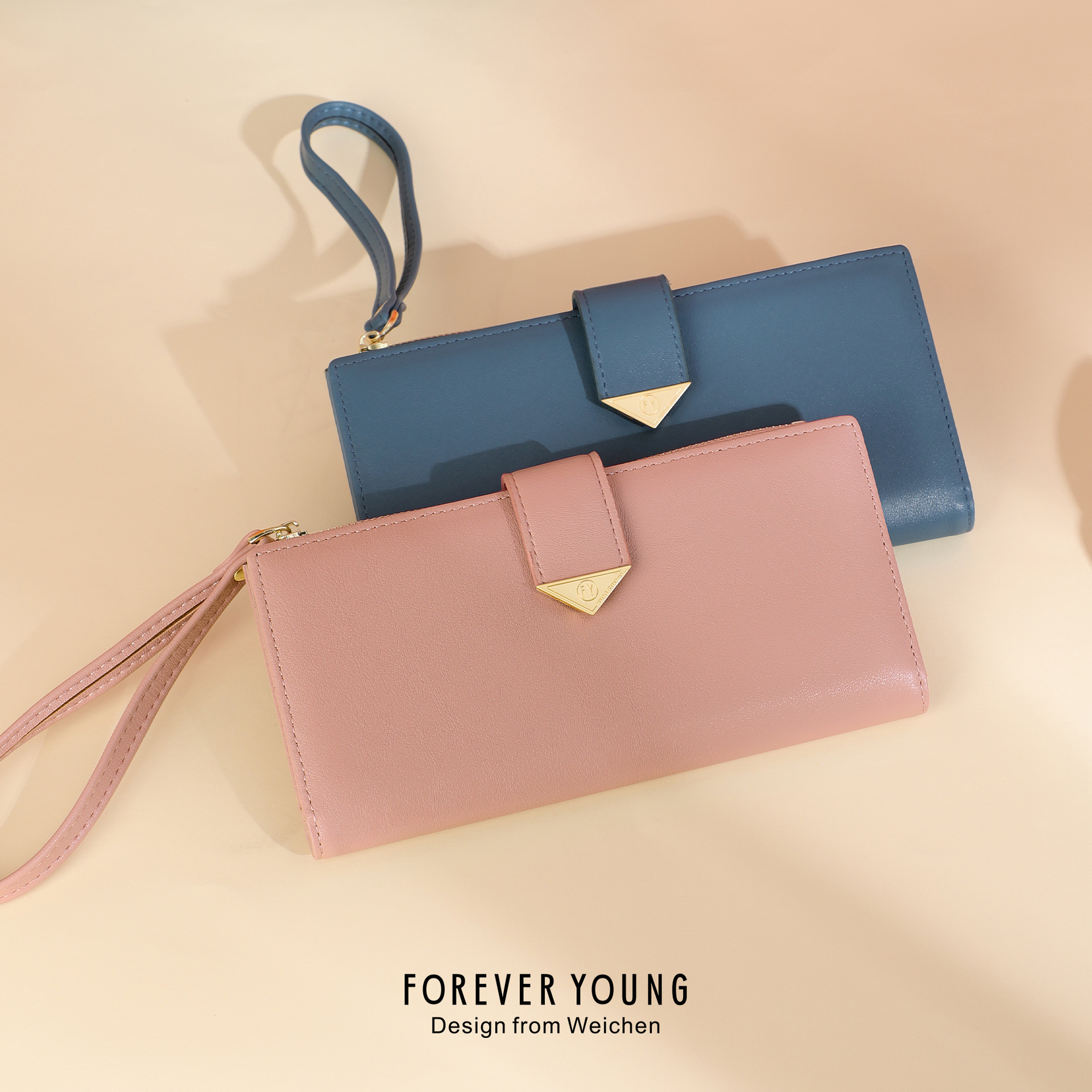Cross border hot selling long women's wallet, Korean fashion coin wallet, multifunctional large capacity designer men's wallet