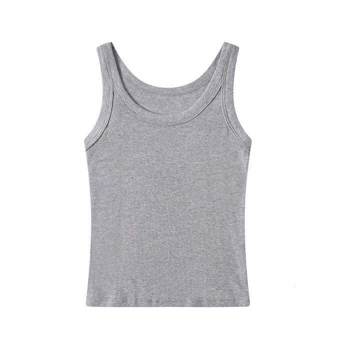 Tank Top women designer vest top running vest designer tank woman crop top clothes summer short slim navel exposed outfit elastic sports knitted tanks