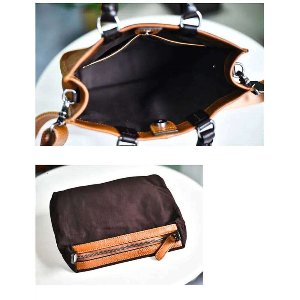 Designer Bag Vintage Literary Casual Genuine Leather Women Handbag Simple Ladies Female Weekend Daily Party Real Cowhide Shoulder Bag
