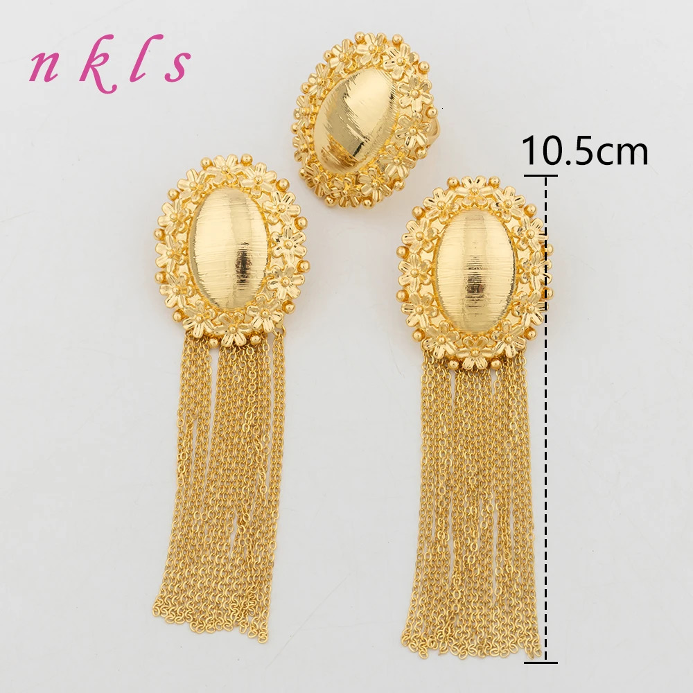 Fashion Earrings Jewelry Sets For Dubai Retro Italian Round Jewelry Set For Copper Earrings For Party Gifts Accessories 250519