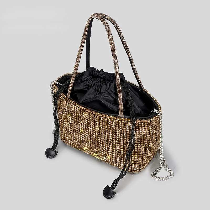 5 Color Diamonds Evening Clutch Bags For Wedding Party Women Luxury Designer Shiny Rhinestone Bucket Purses and Handbags Fashion W250527