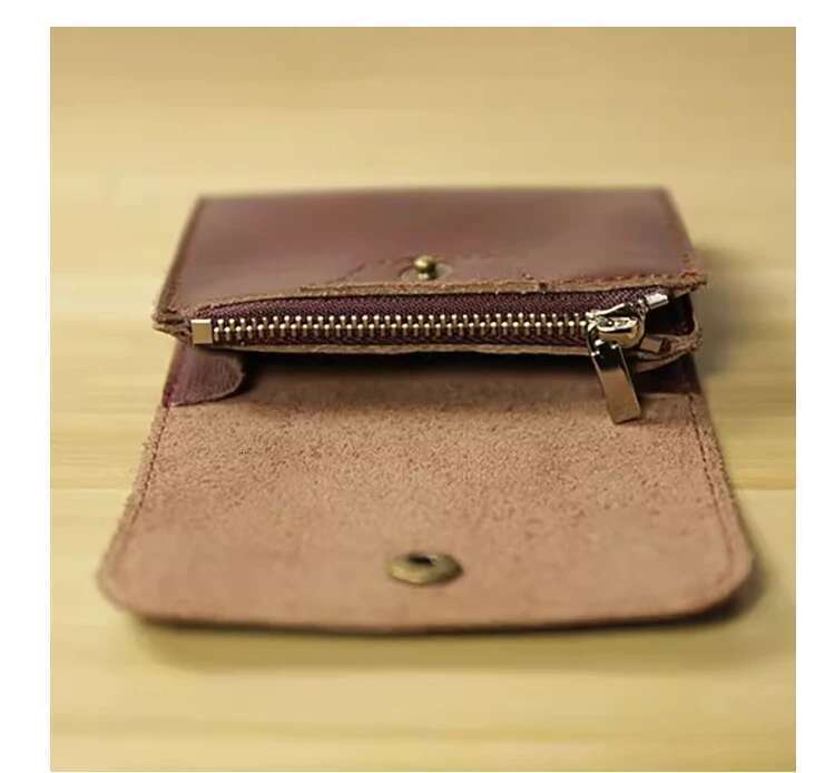 Retro Small Holders Men And Women Vintage Mini Thin Money Bag Hasp Zipper Short Wallet For Credit Card Slim Coin Purse
