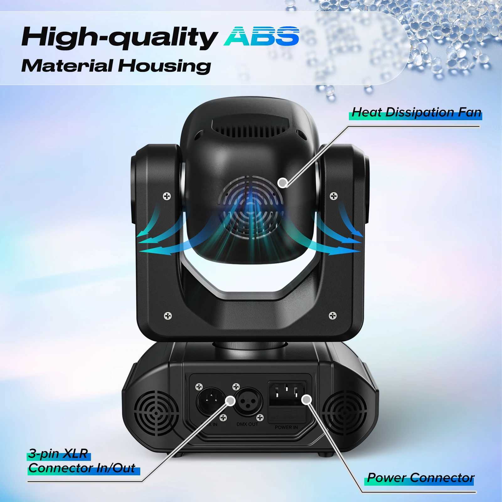 2PCS 10W LED Moving Head Light RGBW 4in1 Stage Effect Lighting Projector for Disco Party Concert Church Wedding Theater Bar Club XJ250527