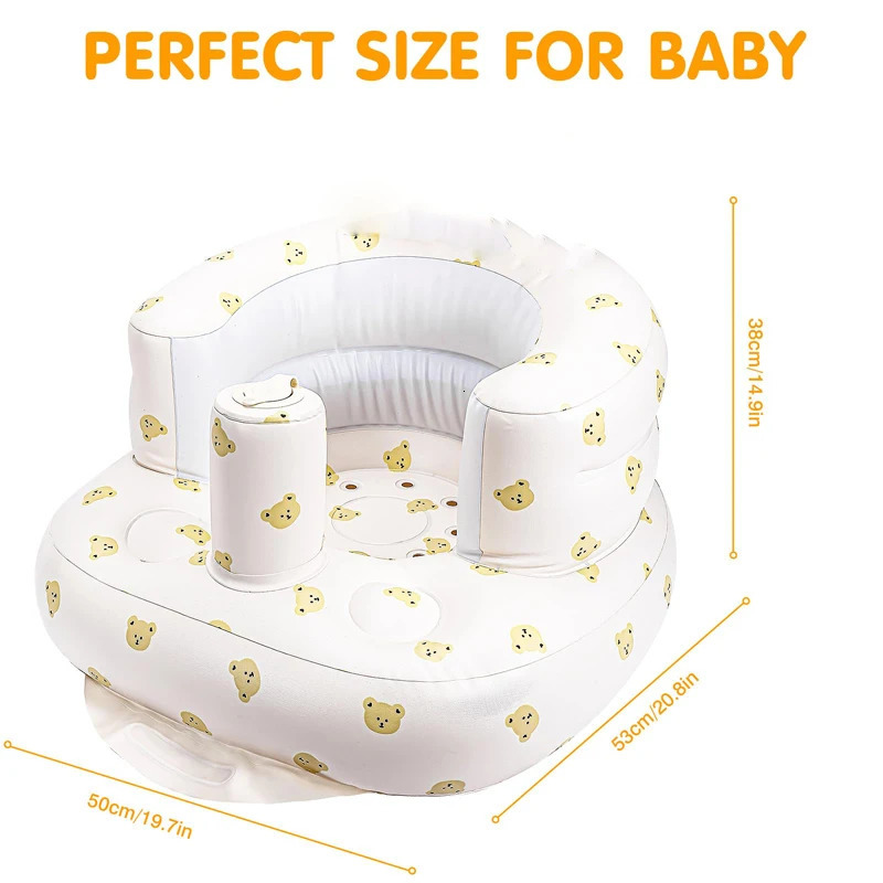 Inflatable Baby Seat for Babies 336 MonthsBuilt in Air Pump Children SofaBumbo Learning to SitFeedingCamping 250527