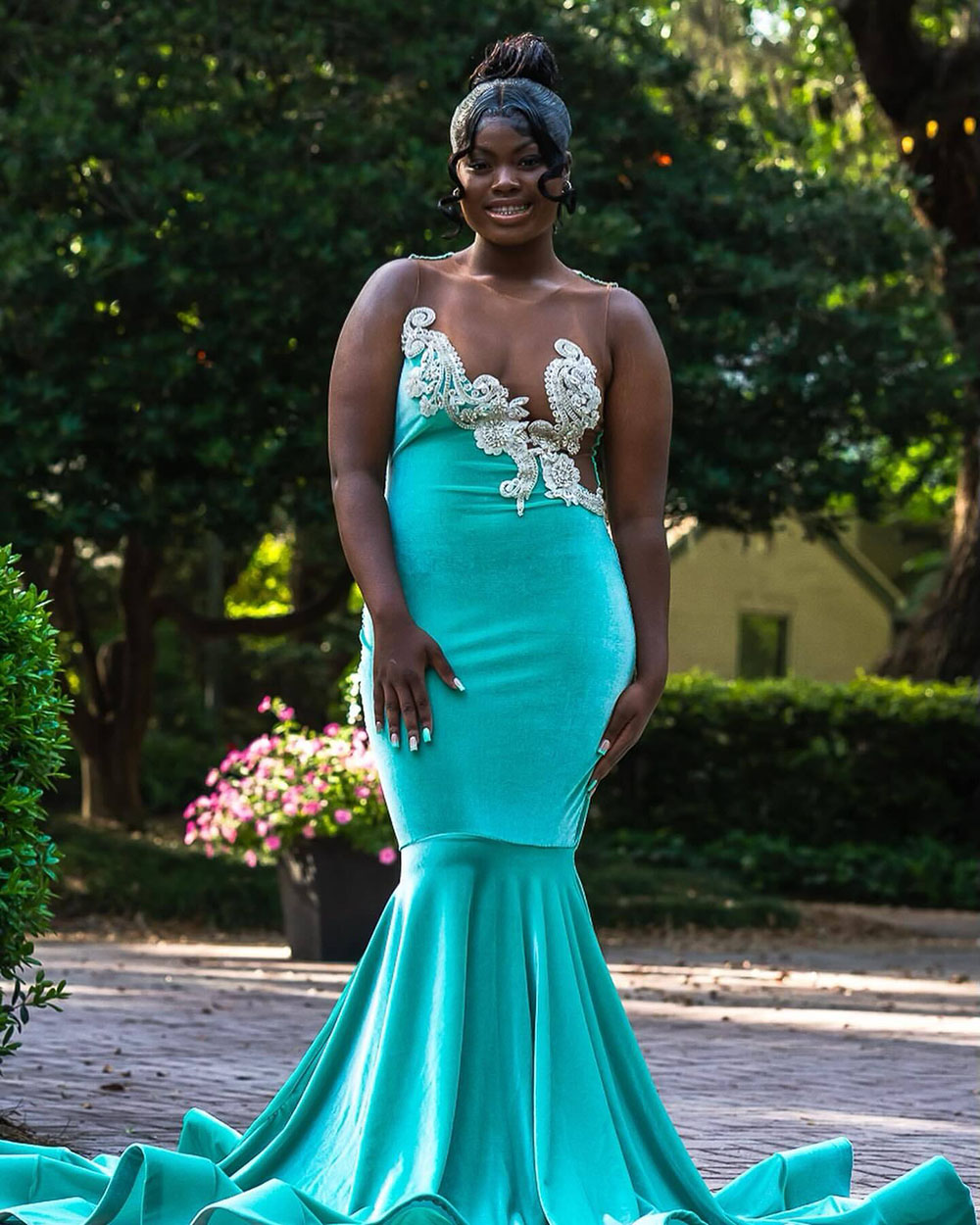 African Girls Prom Dresses Mermaid 2k25 Velvet Beading Celebrity Evening Party Dress Vestidos De Gala Customized