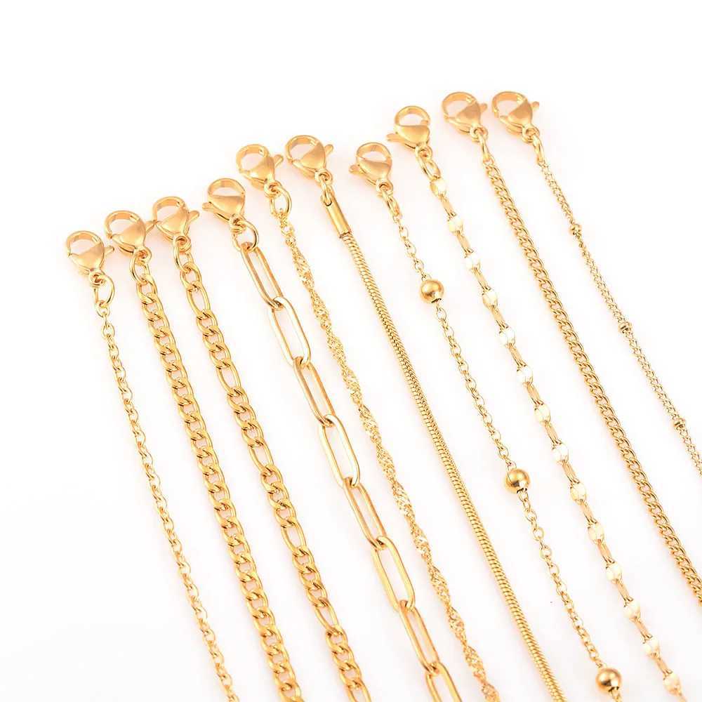 Stainless Steel Multilayer Chain Bracelet for Women Simple Fashion Layered Girl Wrist Bracelet Jewelry Accessories Length 18cm+5cm W250526