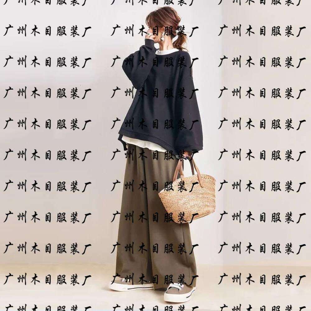 2025 Early Spring New Women's Long Sleeve Top + Loose Casual Pants Two-Piece Set