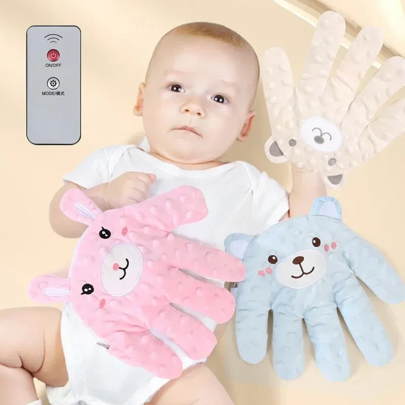 Baby Electric Soothing Palm Sleep Pillow born Heated Remote Control Simulated Slapping Pad Care Accessories 250527