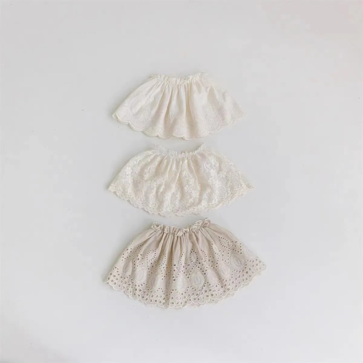 Summer Baby Girl Skirt Cotton Lace Embroidered Toddler Princess Sweet Girls Infant All Match Tutu 250527