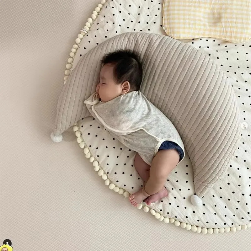 South Korea Ins Pure Cotton Wool Moon Pillow Cushion Baby Childrens Removable Washing and Breastfeeding 250527
