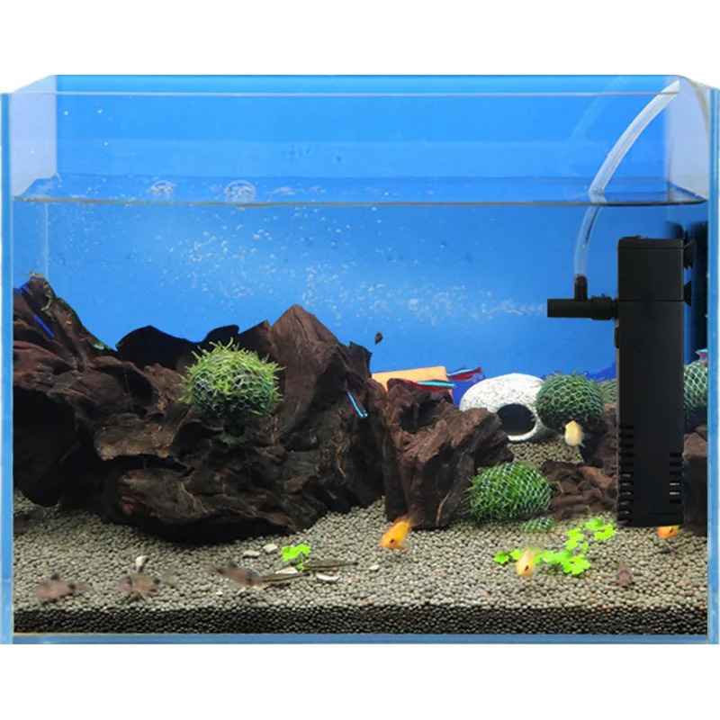 Aquarium Filter Pump Plastic Mute Internal Corner Fish Tank Water Pumps EU Plug Fish Tanks Aquariums 1 Set EU Plug 250523