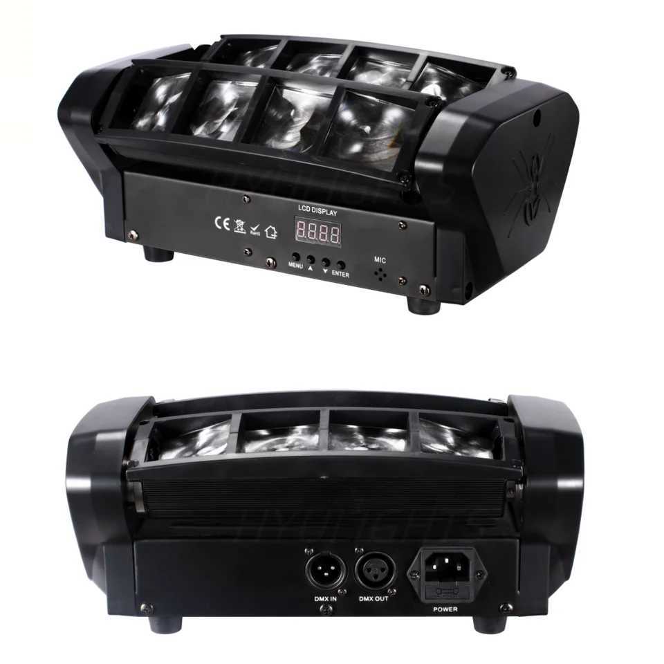 Mini LED Spider 8x6W RGBW Beam Good Quality DJ Moving Head Wash Bar Light Stage Lights XJ250527