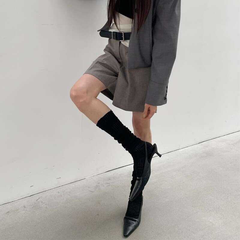 Korean Style Summer New 2025 Niche Versatile Stiletto High Kitten Heel Simple Genuine Leather Square Toe Sandals