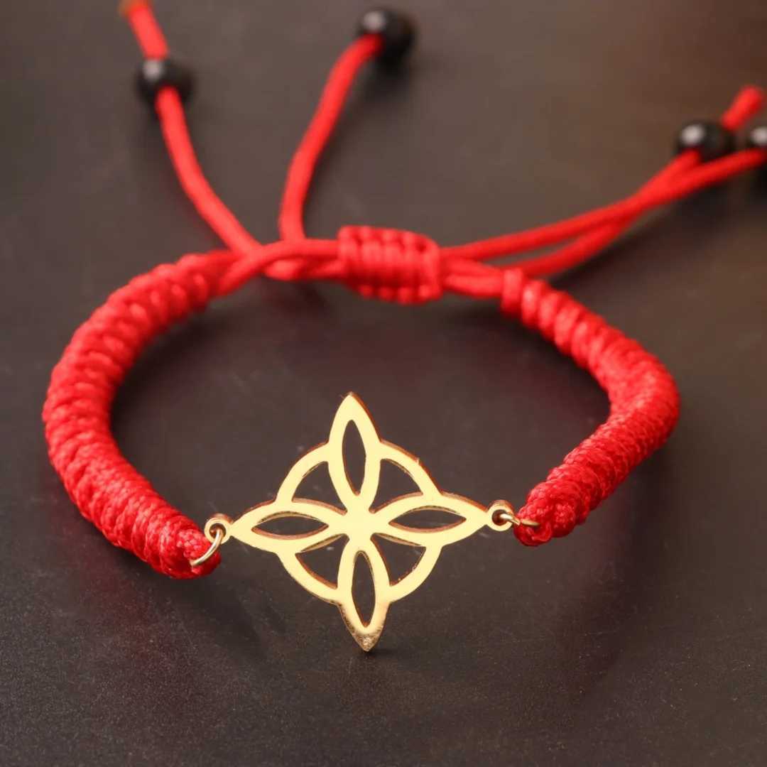 Witch Knot Women Bracelet Adjustable Chain Bracelet Stainless Steel Charm Good Luck Protection Amulets Wiccan Jewelry W250526