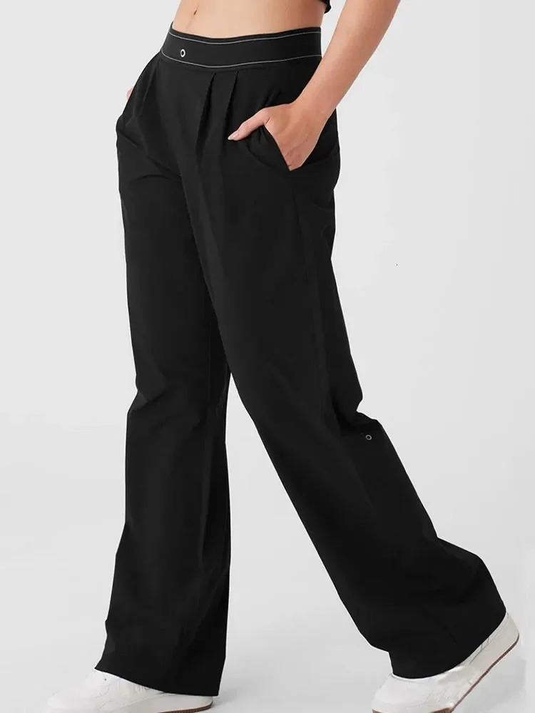 Solid Casual Sport Baggy Pants for Women Autumn Womens Oversize Wide Leg Straight Sweatpants Youthful Female Trousers 250527