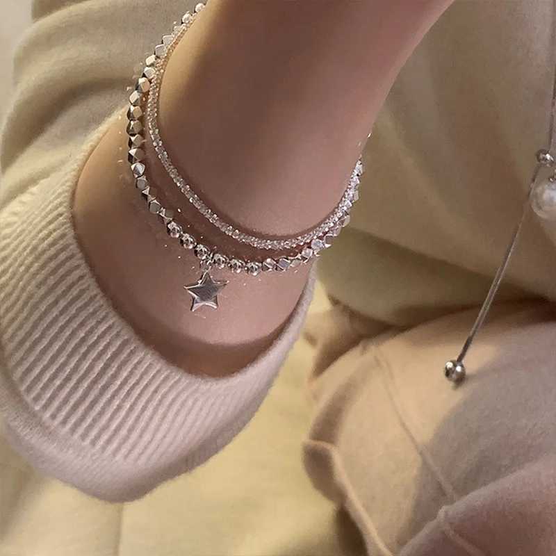 Sparkling Bracelet For Women Double-deck Silver Color Adjustable Hand Chain Fine Fashion Jewelry Wedding Party Gift Accessories W250526