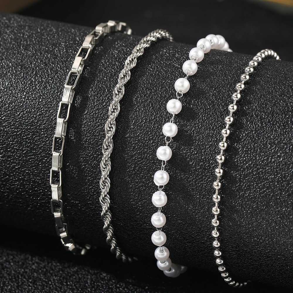 Stainless Steel Jewelry Set New Design Multi Style Pearl Twist Bracelets Jewelry Set For Women Jewelry Party Gifts Daily Wear W250526