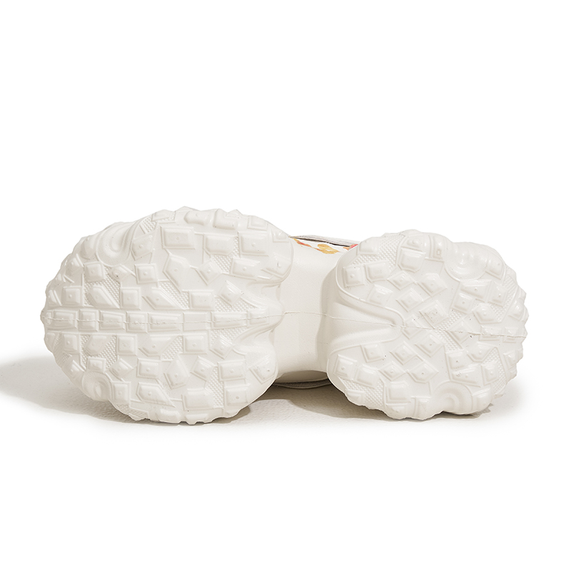 Designer Dad Shoes Women's 2025 Spring New Fashion Graffiti Thick-Soled Sponge Shoes Versatile and Casual 10cm Height-Increasing Women's Sho