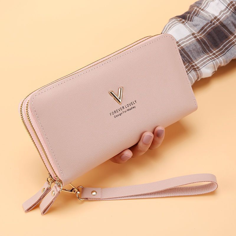 New Women s Wallet Long Women s Handbag Double layer Zipper Large fashion Capacity Coin Wallet Multi fashion purpose Designer Men s Wallet