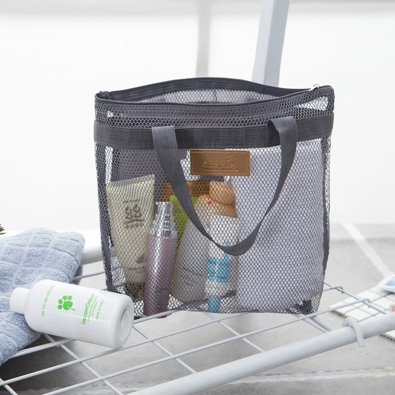 Large Travel Bag Organization Storage Bag Reusable Eco Bag Clothing Portable Outdoor Beach Mesh Pouch Bathroom Wash Bag Package 250526