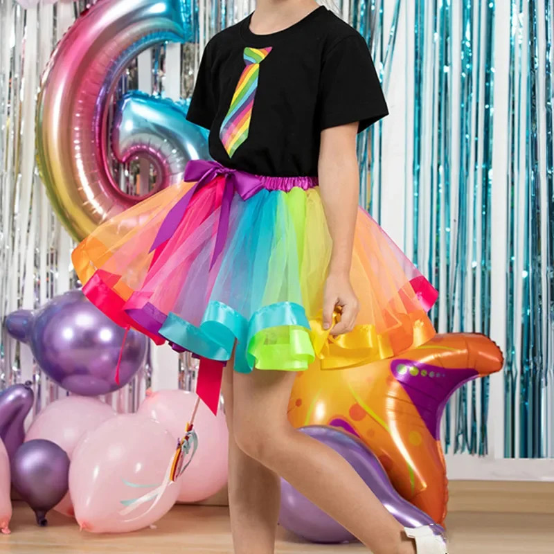Fashion Tutu Girl Skirt Mini Casual Faldas Childrens Clothing Halloween Princess Costumes Girls Saia Summer Mesh Kids Skirts 250527