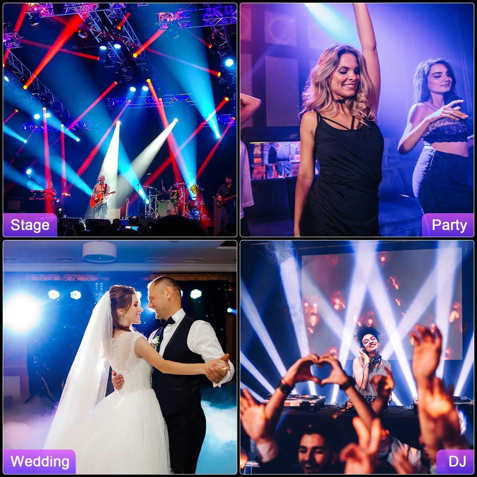 Fieryzeal 150W Bee Eye Beam Moving Head Light DMX512 RGBW 3 Prism Effect Sahne Aydnlatma Disko Parti Kulp Bar Gsterisi DJ I XJ250527