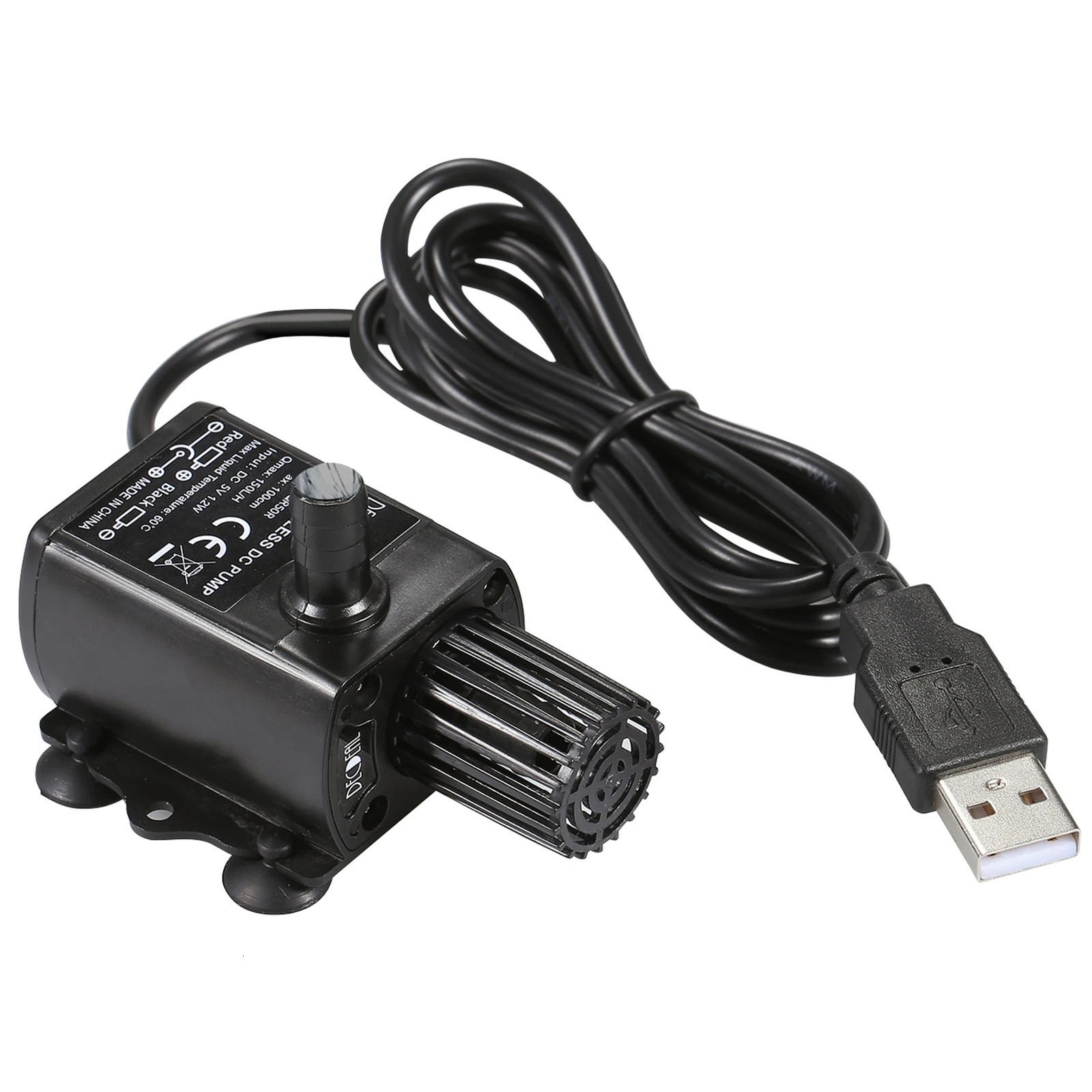 DC 5V Fountain Pump USB Brushless Water Oil Pump Micro Brushless Submersible Pond Fountain Pump 150L/H 1.2W Lift 3.28ft 250523
