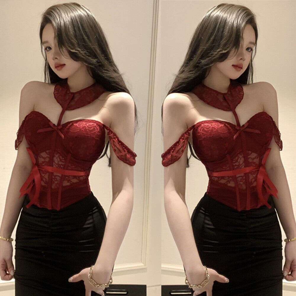Bao Fei Fishbone Bra Pure Desire Outer Wear Lace with Chest Pad Camisole Top Inner Short Base Vest for Women 274