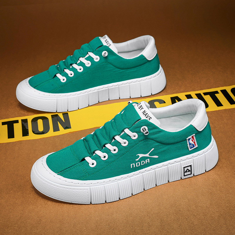 Mens Best Selling Chunky Sole Canvas Shoes 2025 New Design Low Cut Comfortable Sneakers Multiple Colors Available