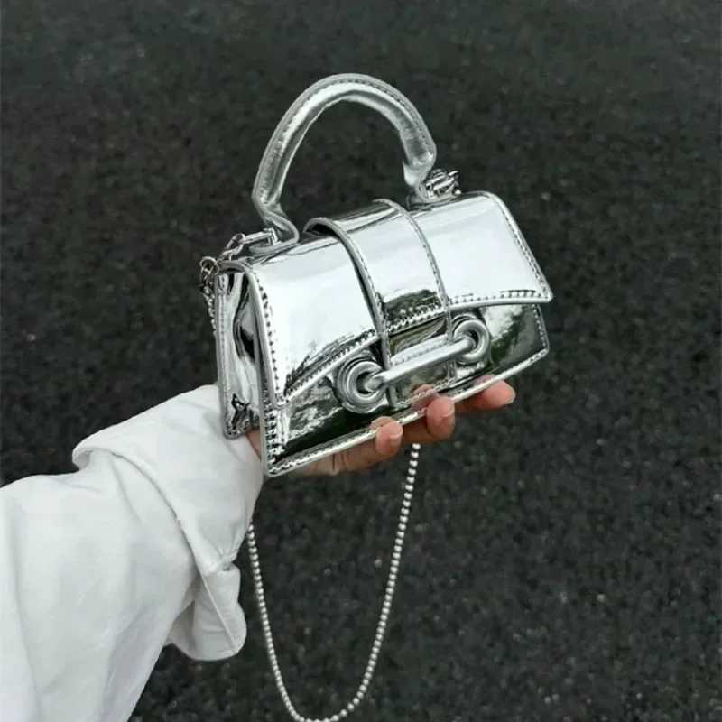 Pu Leather Vintage Women Silver Chic Crossbody Bag Luxury Designer Small Shoulder Bags Fashion Gold Mini Coin Purse Cute Handbag W250527