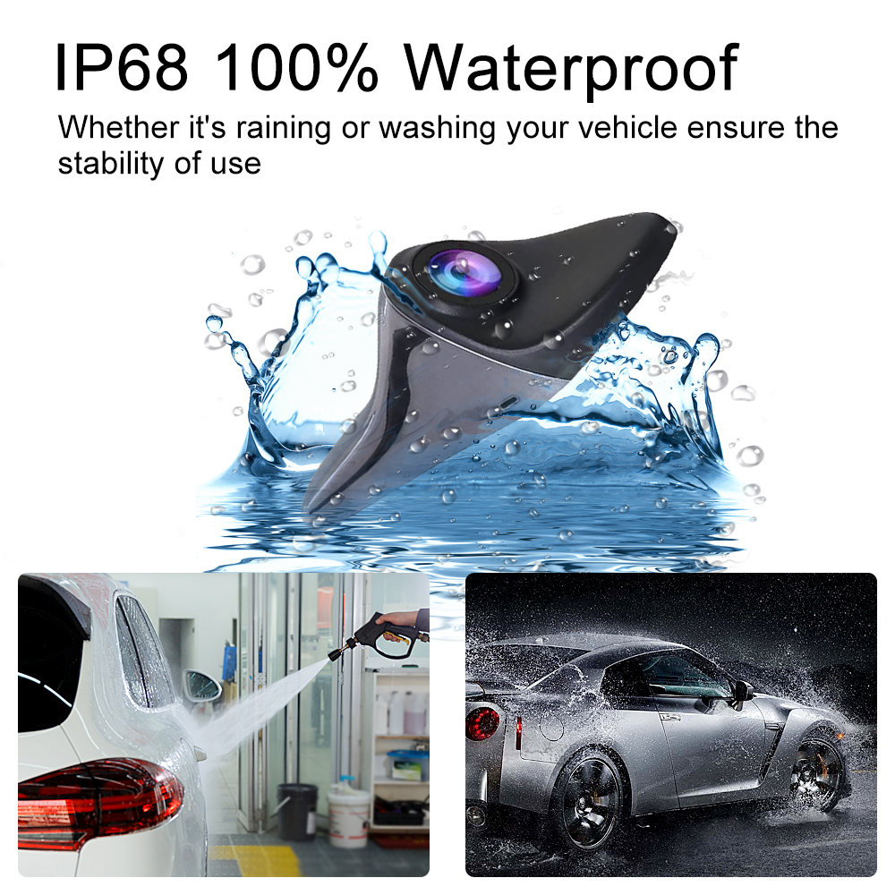 car Side View Camera 7 inch HD Surveillance System, IP68 Waterproof Blind spot Camera with HD LCD Screen Parking Assistance System