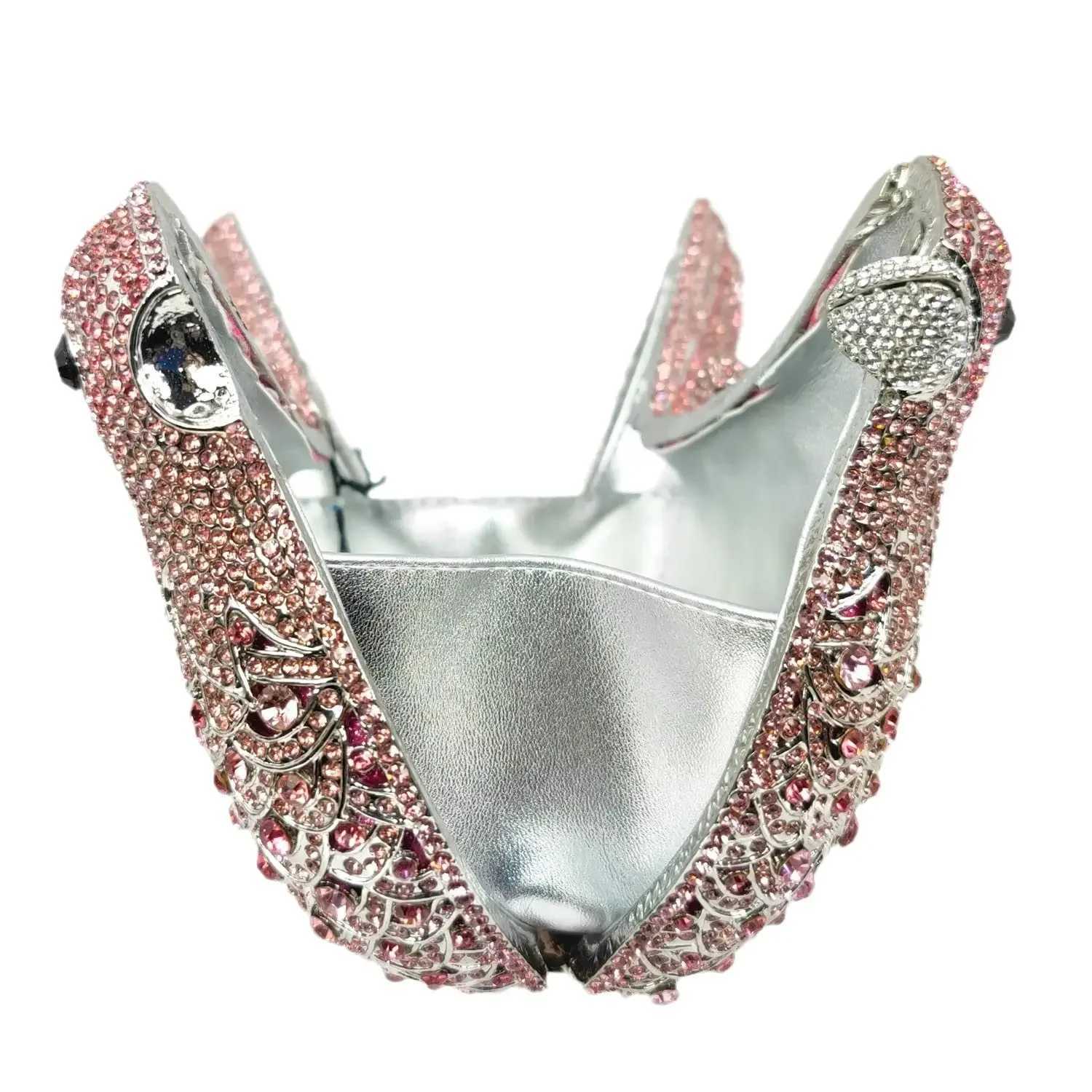 FGG Boutique Pink Bird Evening Bag and Clutches for Formal Party Dinner Pigeon Rhinestone Handbag Bridal Wedding Clutch Purse W250527
