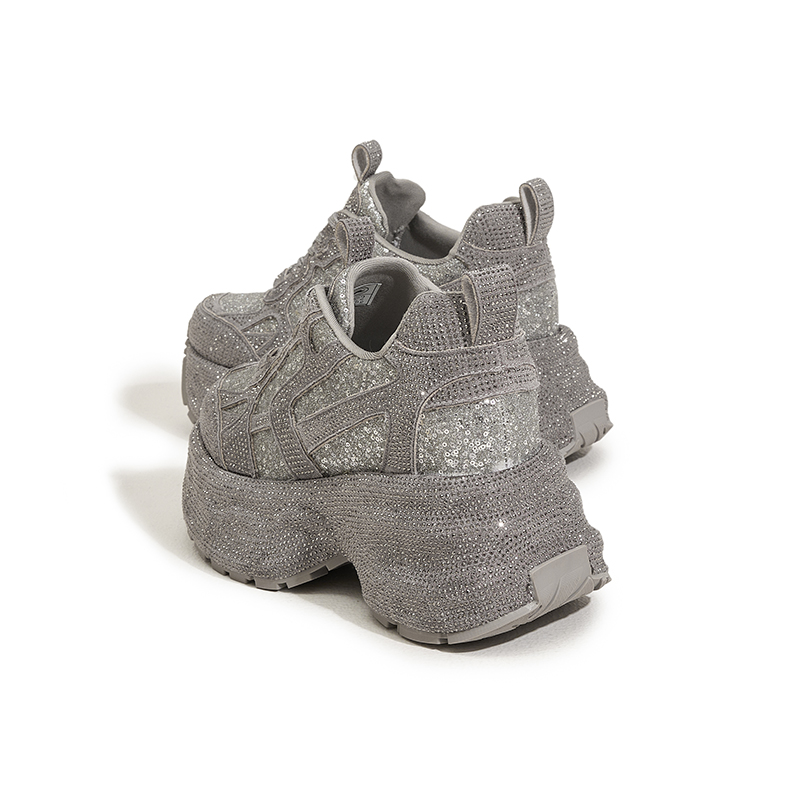 Designer Spring and Autumn 2025 New Style Fashionable and Versatile Insole Height-Increasing Women's Shoes Thick-Soled Casual Sports Shoes Z8903