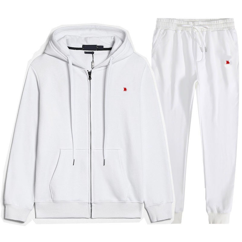 Men's Tracksuits Classic Women's Zipper Hoodies Pants Sets Pullovers Jackets Sports Velvet Long Sleeved