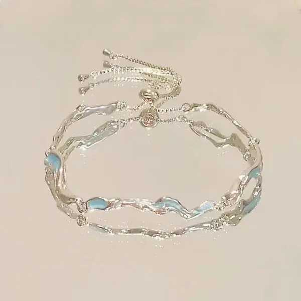 Sweet Imitation Pearl Link Chain Bracelet For Women Girl Elegant Charm Crystal Bowknot Bow Jewelry Female Party Gifts W250526