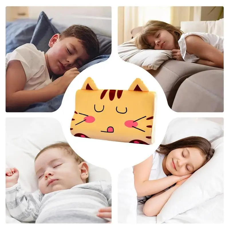 Toddler Memory Foam Pillow Slow Rebound Soft Fiber Baby Neck Protection Cartoon Animal Printing Childrens Bedding 250527