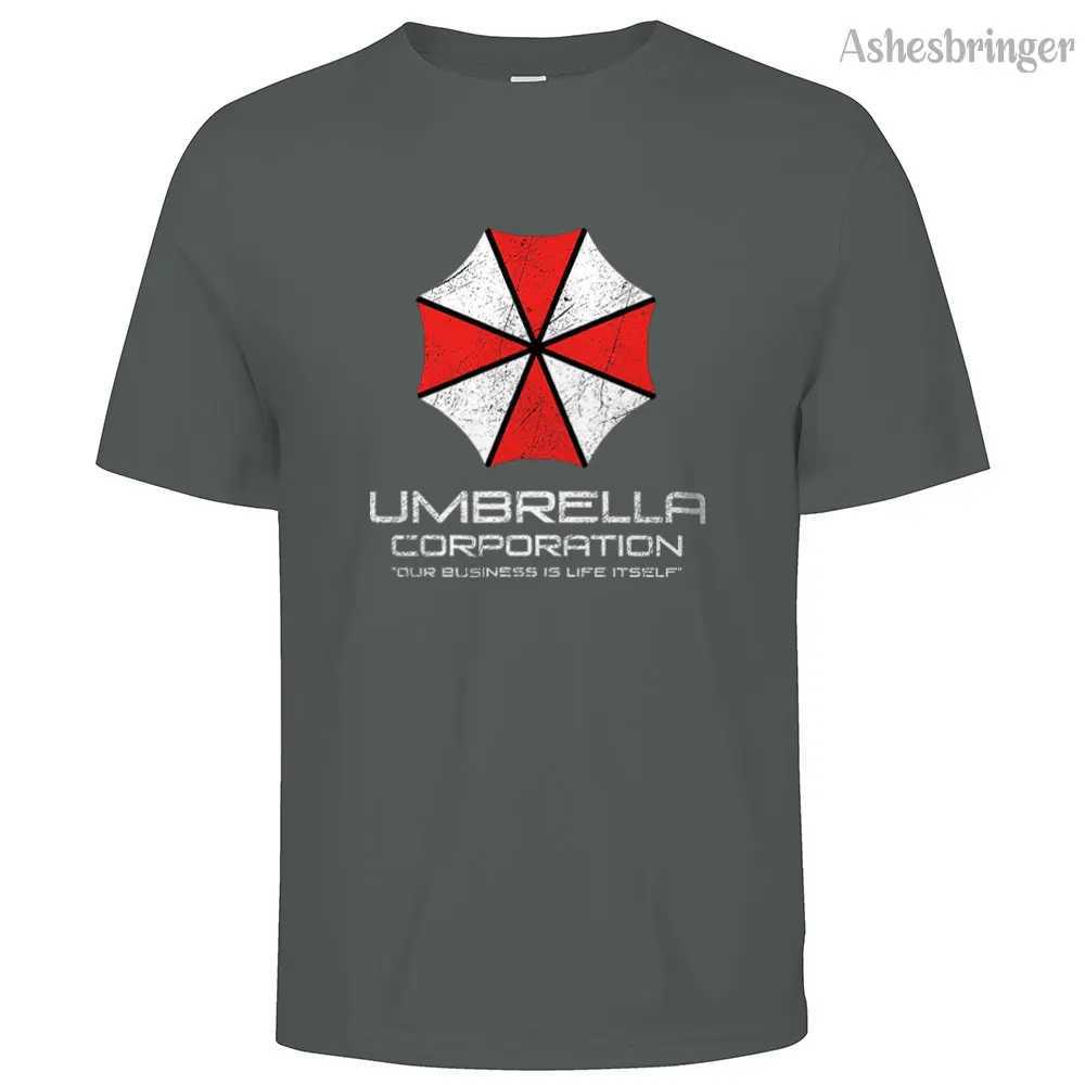 Mens Cotton Umbrella Corporation Graphic T Shirt Street Casual Style Tee for Men and Women Z250527