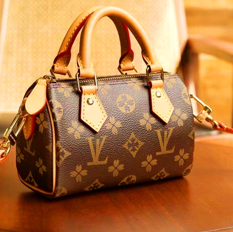 Designer bag High Quality Shoulder Quick Purse Boston Tote Mini Nana Spood Bag Pillow Handbag Womens Crossbody Bag Classic Design Floral Make shoulder bag 09