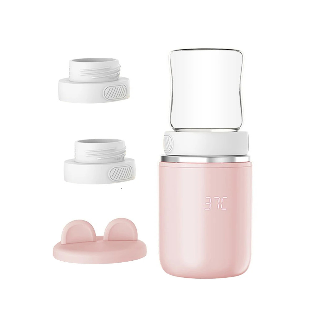 Portable Baby Bottle Warmer AllInOne USB Rechargeable Heater Wireless Milk Sterilizer with Circular Night Light 250527