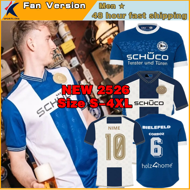 NEW 25 26 Anniversary Arminia Bielefeld 120th Soccer Jerseys KANIA 2025 2026 Football Shirts CORBOZ120th WORL GRODOWSKI SARENREN BAZEE OPPIE YOUNG Men Uniforms