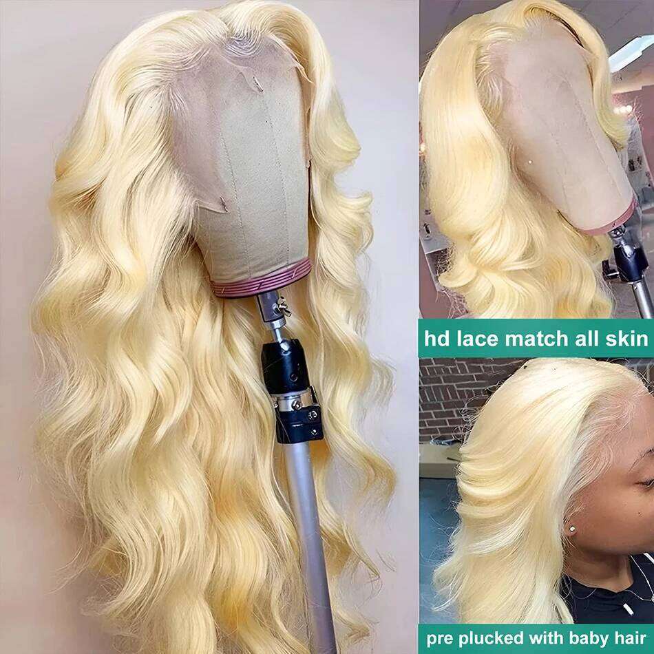 Wiggogo Blonde Front Body Wave 613 13X4 Hd Wig 13X6 Human Hair Lace Frontal Wigs