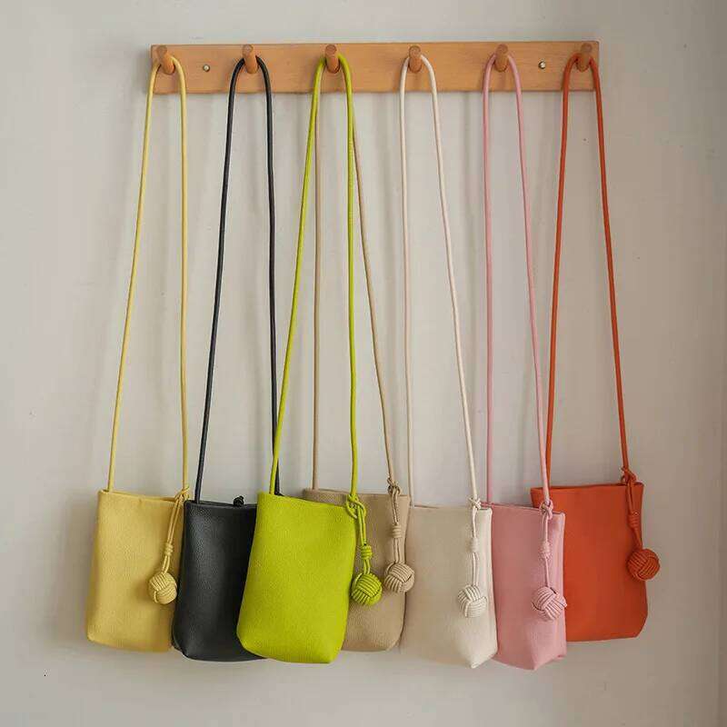 Women's Bags Designer Women Leather Mobile Mini Lipstick Crossbody Designer Cell Phone Lightweight Fashion Shoulder Bag Travel Purse