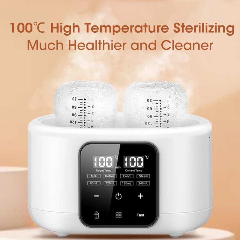 2 in 1 Smart Baby Bottle Milk Nursing Warmer Heater Sterilizer Automatic Thermostat Disinfection Sterilization 250527