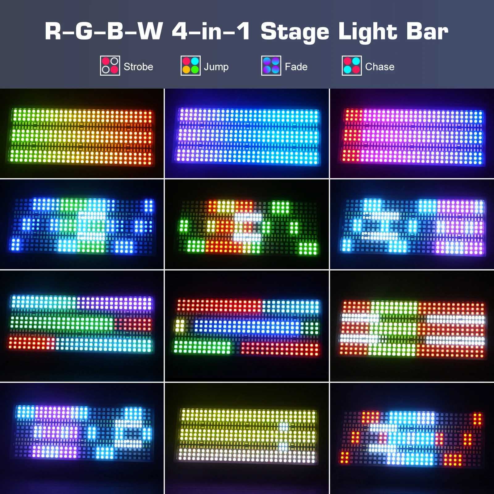 Yiflamefly 2Pcs 120W RGBW LED DMX DJ XJ250527