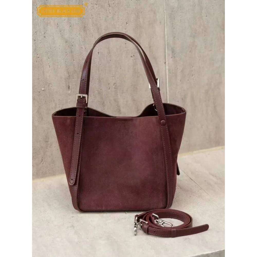 Women Vintage Casual Small Bucket Autumn Winter Suede Single Shoulder Designer Tote Handbag Ladies Messenger Bag New