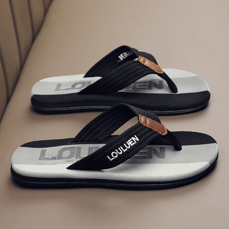 Mens flip flops high-quality selling mens flip flops summer anti slip beach flip flops mens fashionable breathable c 250526