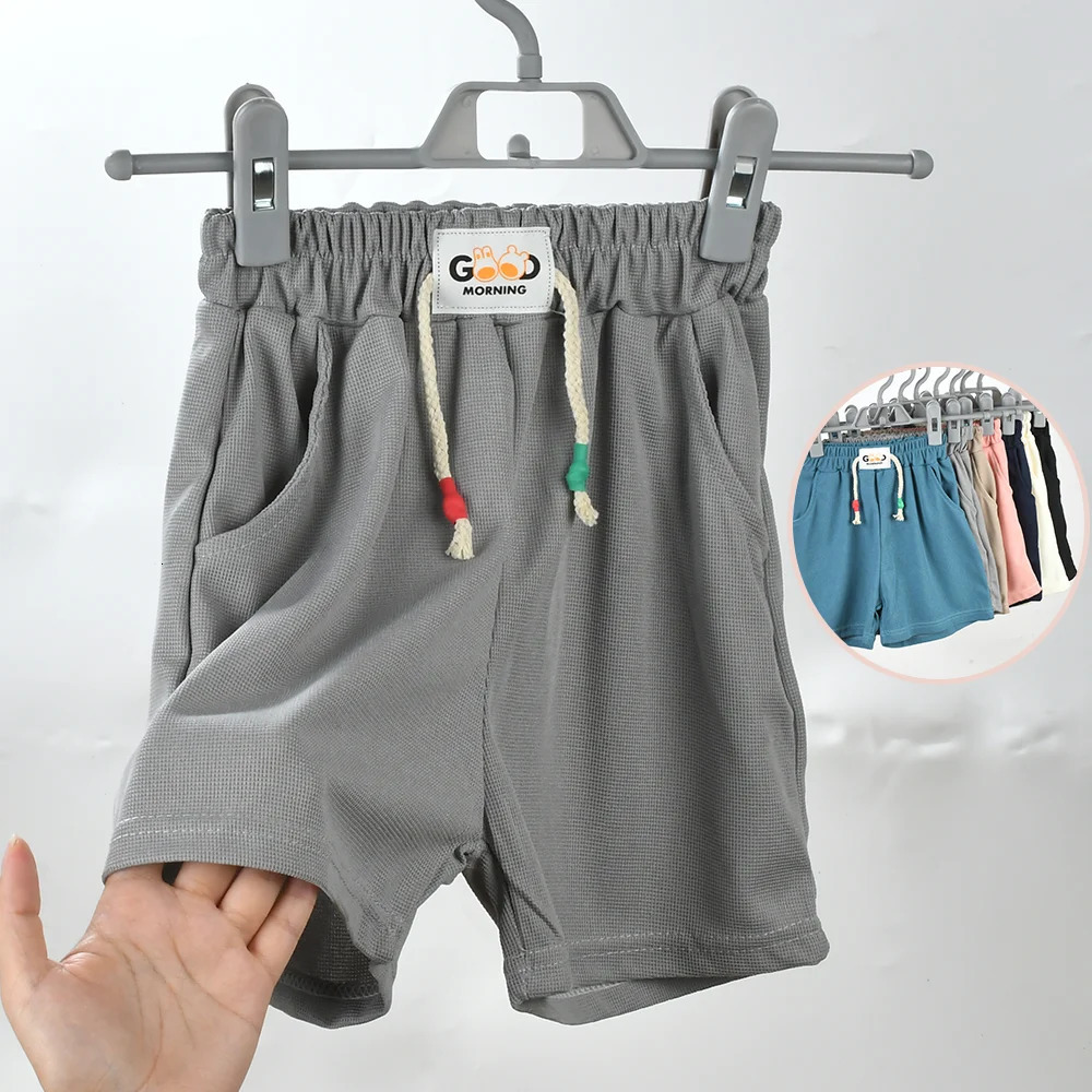 Summer Children Shorts Kids Candy Color Beach Boys Girls Elastic Waist Short Pants Sport Clothing Outwear 211Y 250527
